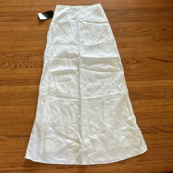 Posse white maxi skirt